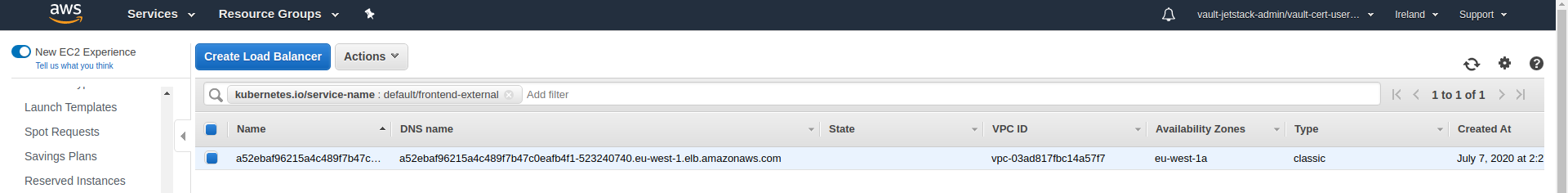 Frontend external lb