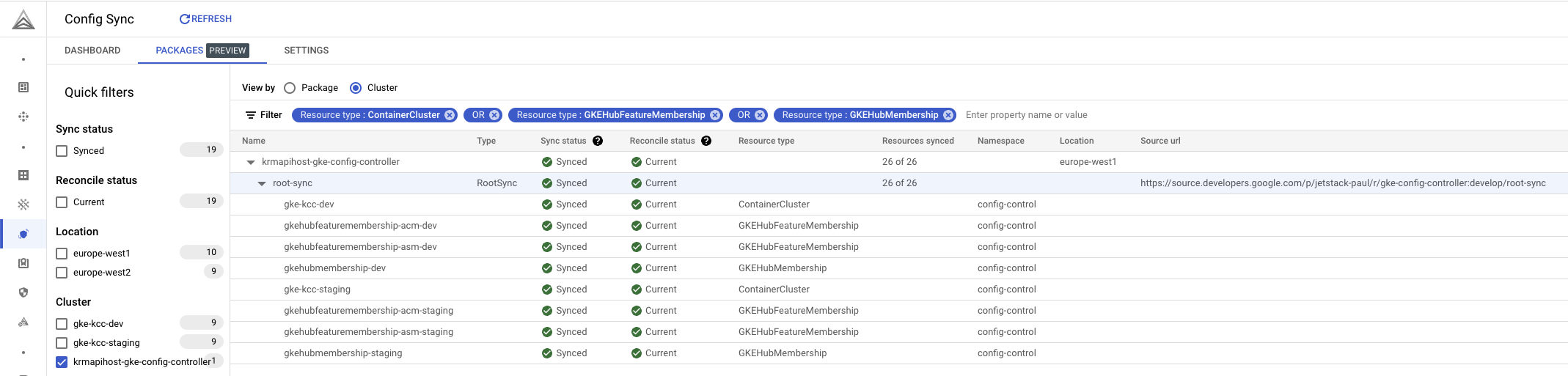 Anthos Config Management RootSync