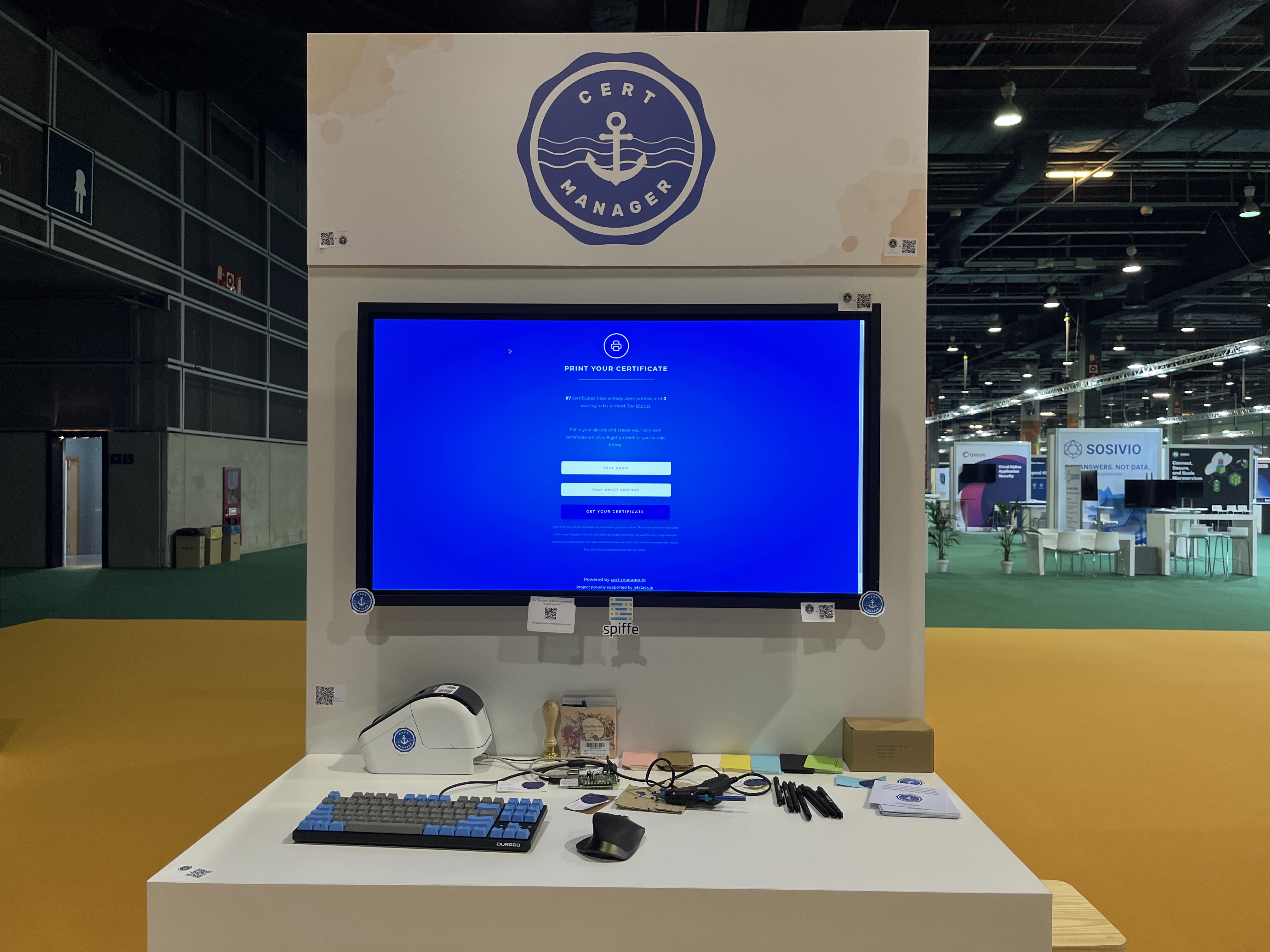 The cert-manager booth